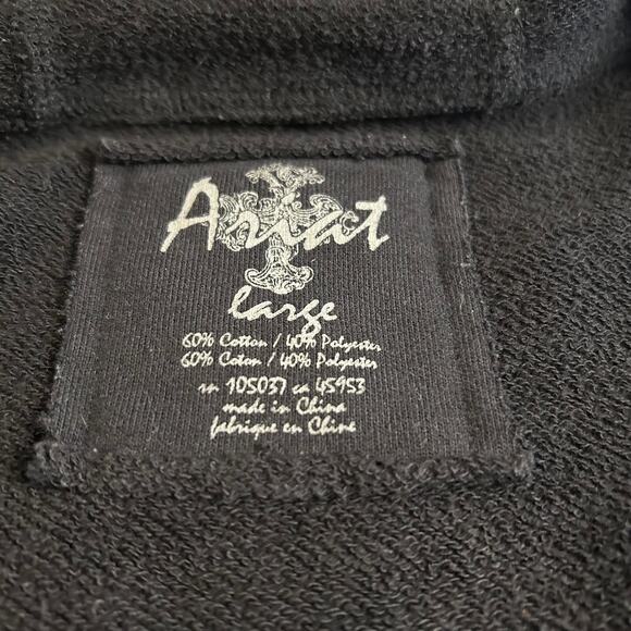 Ariat Black Full Zip Hoodie Sweatshirt Base Layer Women's Large - Picture 3 of 13